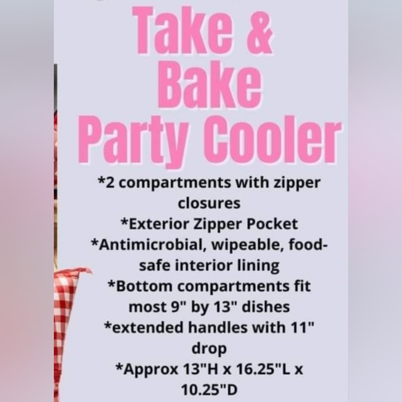 NEW Thirty-one Bake & Take Party Cooler Autumn Harvest print - Picture 8 of 8